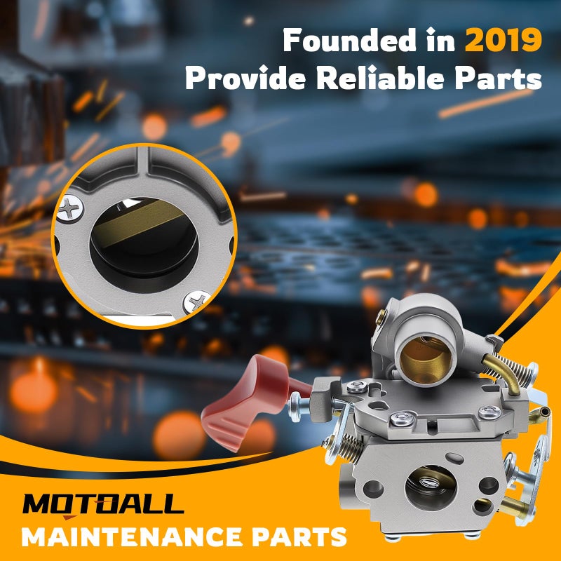 MOTOALL Carburetor Boot Air Filter Carb Adjustment Tool for Poulan Pro PP338PT PP133 PP333 Gas Line 33cc Trimmer 545189502 545008042 - Image 5